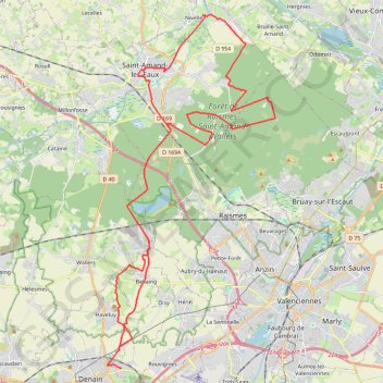 Sortie Porte du Hainaut - Wavrechain-sous-Denain GPS track, route, trail
