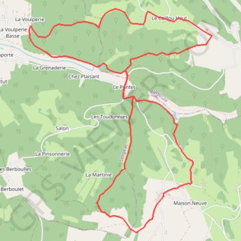 Sergeac - La Voulperie GPS track, route, trail