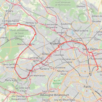 Paris - Conflans-Sainte-Honorine GPS track, route, trail