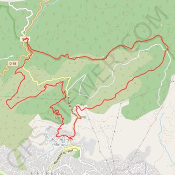 Bormes Les Mimosas GPS track, route, trail