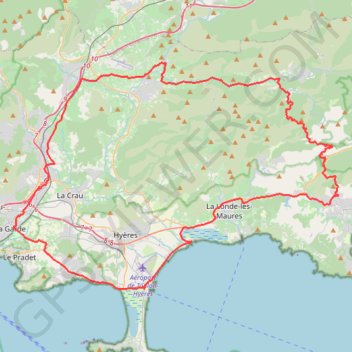 Col de Babaou - La Garde GPS track, route, trail