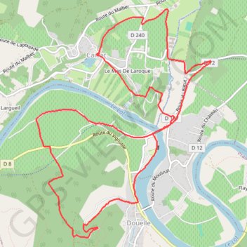 Caillac - Mader GPS track, route, trail