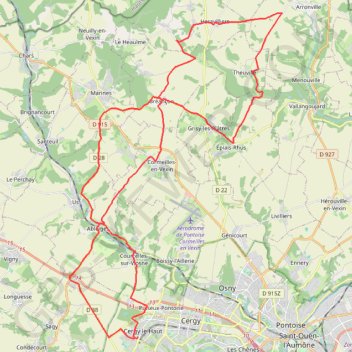 Le Christ d'Aravilliers GPS track, route, trail
