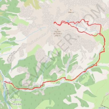 Lac et aiguille de Cedera GPS track, route, trail
