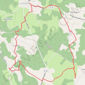 Bournel-nouels-oustriols-laburgade-biargues GPS track, route, trail