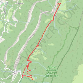 Belvédère du Rivet GPS track, route, trail
