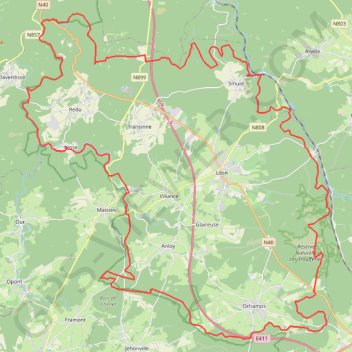 Entre Lesse et Lomme GPS track, route, trail
