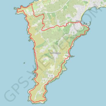 Presqu'île de Crozon GPS track, route, trail