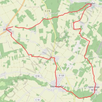 Randonnée Seine & Loing GPS track, route, trail