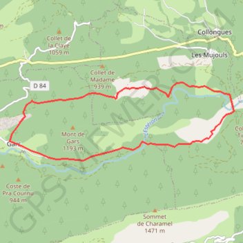 Gars - Mujouls GPS track, route, trail