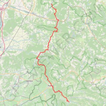 GR9 de Beaufort-sur-Gervanne à Buis-les-Baronnies (Drôme) GPS track, route, trail