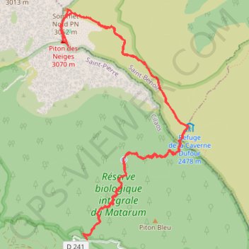 Piton des Neiges par le Bloc à la Réunion GPS track, route, trail