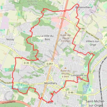 La Tour de Montlhéry GPS track, route, trail