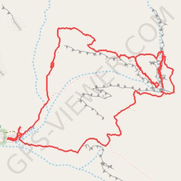 Kings Canyon Rim Walk - Cotterilis Lookout GPS track, route, trail