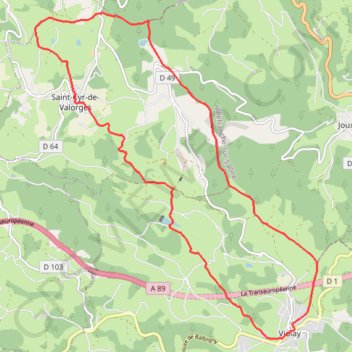 Montagnes du Matin - Saint-Cyr-de-Valorges GPS track, route, trail