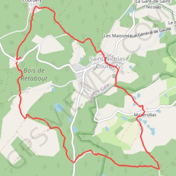 Rando courte courbefy GPS track, route, trail