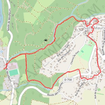 Le vallon des Bouys GPS track, route, trail