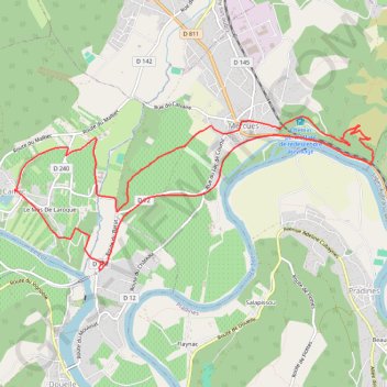 Caillac-La Vierge (Mercuès) GPS track, route, trail