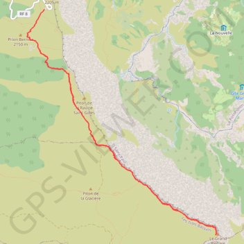 Le Grand Benaré GPS track, route, trail