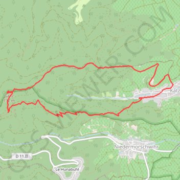 Montée du Galtz - Katzenthal GPS track, route, trail
