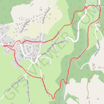 Montagnes du Matin - Salvizinet GPS track, route, trail