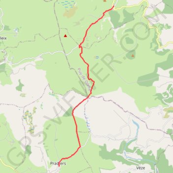 GRP Cézallier - Etape liaison - Pradiers - Boutare GPS track, route, trail