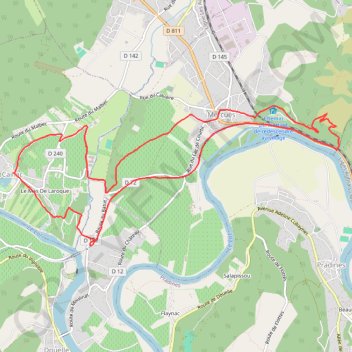 Caillac-Mercues-la Vierge GPS track, route, trail