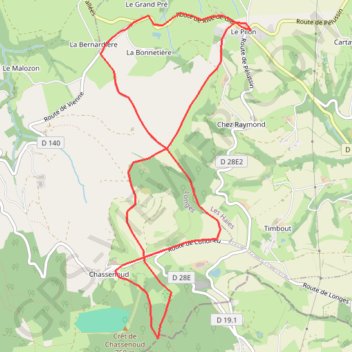 Double 8 du Pilon GPS track, route, trail