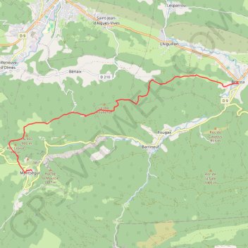 Belesta Montsegur GPS track, route, trail