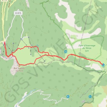 Canne de Pré Peyret GPS track, route, trail