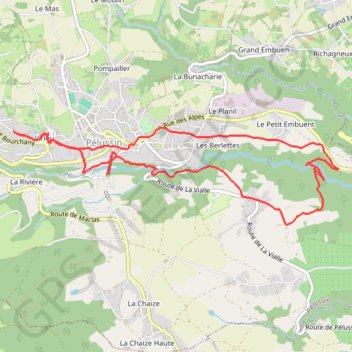 Pélussin (42) GPS track, route, trail