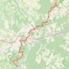 De Val-Suzon à La Bussière GPS track, route, trail
