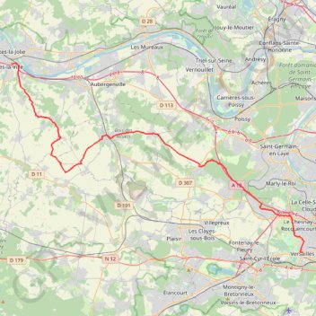 Paris Mantes GPS track, route, trail