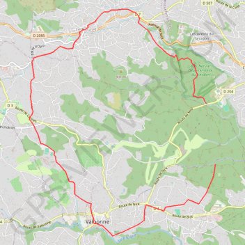 Le Rouret - Valbonne GPS track, route, trail