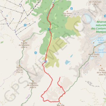 Tête N des Fours GPS track, route, trail
