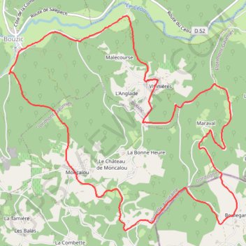 Bouzic GPS track, route, trail