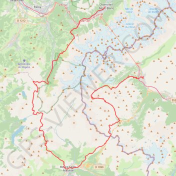 Sur les Traces des Ducs de Savoie (TDS) GPS track, route, trail