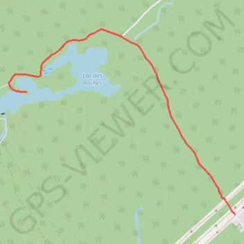 Lac des Roches GPS track, route, trail