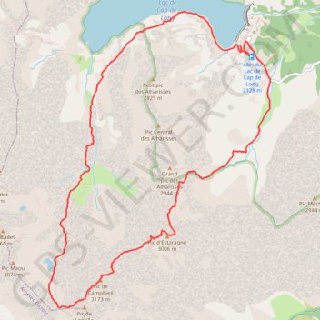 Pic de Campbieil GPS track, route, trail