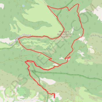 Baronnies - Chamouse par Sederon GPS track, route, trail