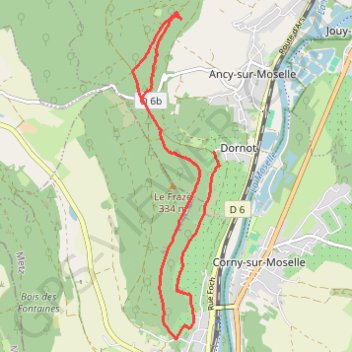 Dornot, Croix Saint-Clément GPS track, route, trail