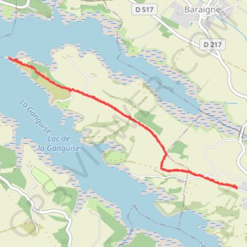 190105 La Presqu'île GPS track, route, trail