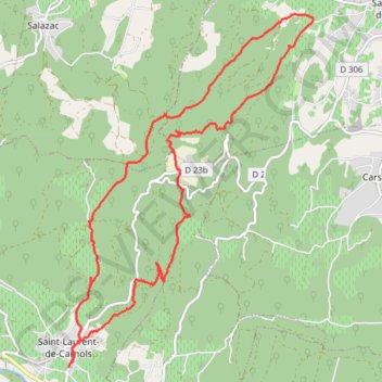 Chartreuse de Valbonne GPS track, route, trail