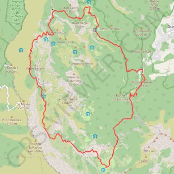 Tour du cirque de Mafate GPS track, route, trail