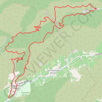 Les Borrels GPS track, route, trail