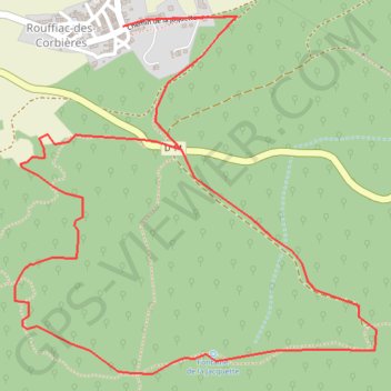 En Corbières - La Fontaine de la Jacquette - Rouffiac-des-Corbières GPS track, route, trail