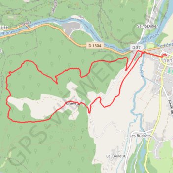 Les Balcons de Yenne GPS track, route, trail