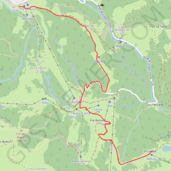 E3 Bernex GPS track, route, trail