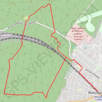Circuit de Maisons-Laffitte GPS track, route, trail