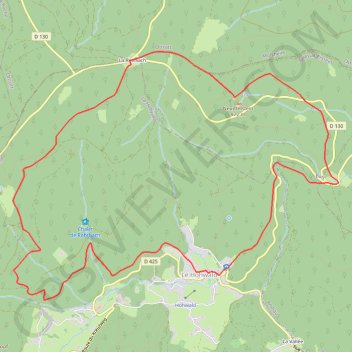 Le Hohwald GPS track, route, trail
